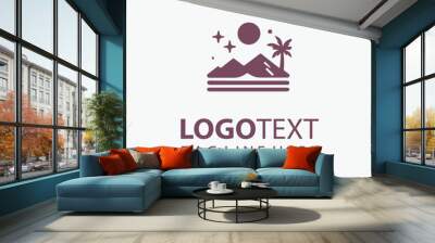 Desert Logo Wall mural