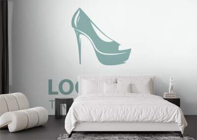 Heels Logo Wall mural