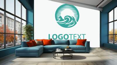 Ocean Logo Wall mural