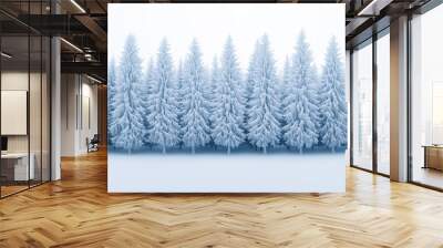 winter forest landscape Wall mural