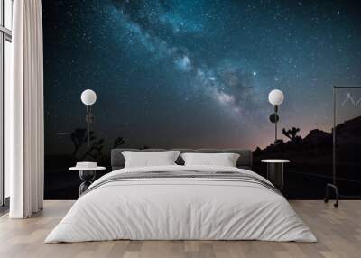 night sky with stars Wall mural