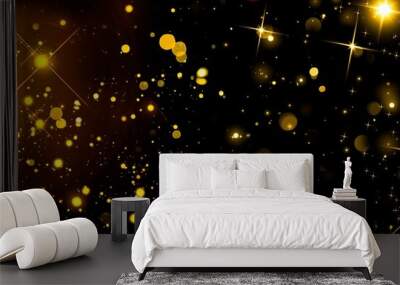 3D little particles stock image  Wall mural