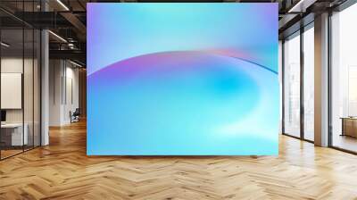 Colorful gradient background with violet and blue tones. Holographic futuristic backdrop. Wall mural