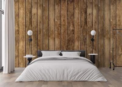 Floor or wall of rustic wooden boards Wall mural