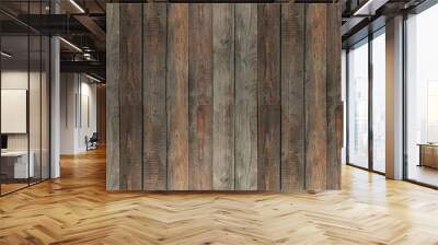 Old wooden boards background. Wall mural