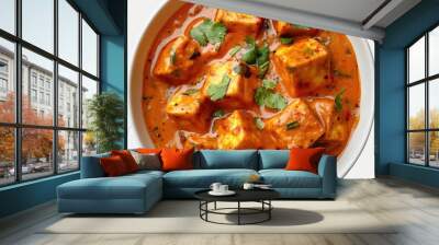 paneer tikka masala in bowl Wall mural