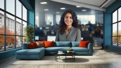 Young indian businesswoman or corporate employee Wall mural