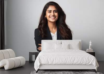 Young Indian businesswoman with long hair Wall mural