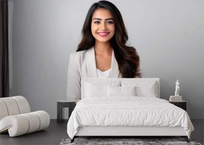 Young Indian businesswoman with long hair Wall mural