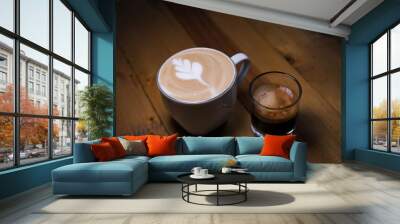 cup of cappuccino Wall mural