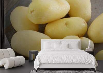 preparing fresh potatoes Wall mural