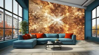 Abstract nuclear art style background Wall mural