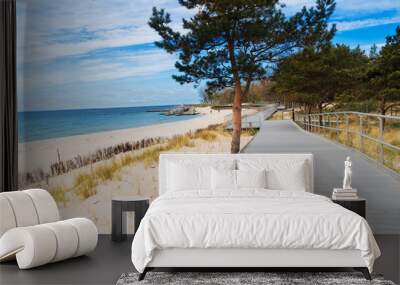 Baltic sea landscape, Hel, Poland Wall mural