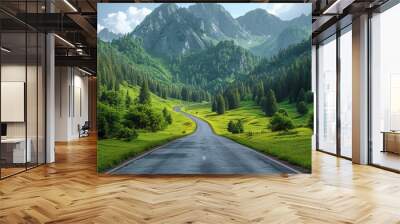 Beautiful Highway Road Wall mural