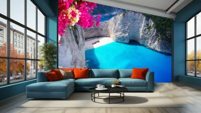 Beautiful lanscape of Zakinthos island Wall mural