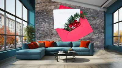 Christmas gift giving Wall mural