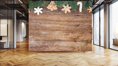 christmas gingerbread cookies Wall mural