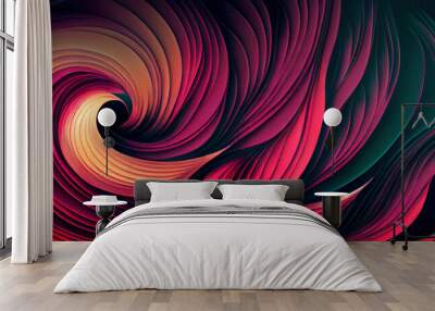 Colorful vintage organic bacground Wall mural