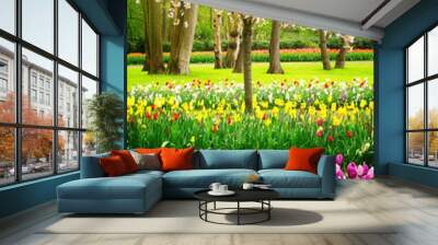 Formal spring garden Wall mural