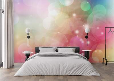 Gleaming festive birthday background Wall mural