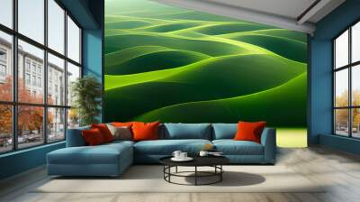 green planet concept Wall mural