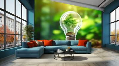 green planet concept Wall mural