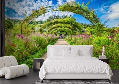 Gverny green garden gallery Wall mural