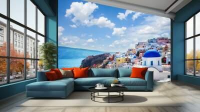 Oia, traditional greek village Wall mural