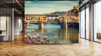 ponte vecchio, florence, italy Wall mural