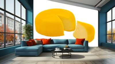 soft ripe cheese isolated on white Wall mural