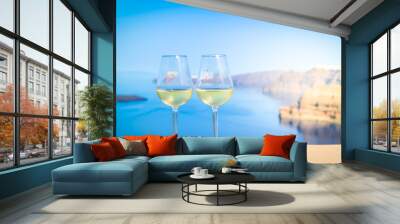 two glasses of wine Wall mural