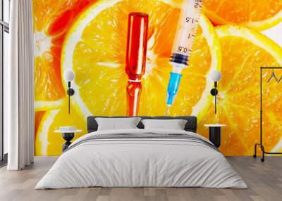 Vitamin C concept Wall mural