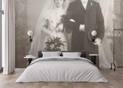 wedding couple Wall mural