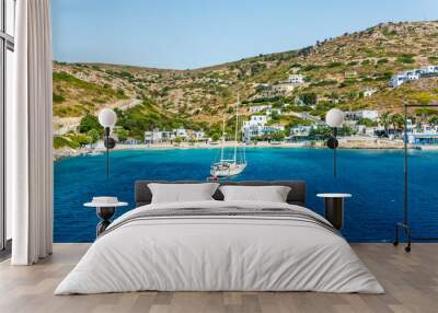 Agathonisi Island beach view in Greece Agothonisi is a small island in Aegean Sea. Wall mural