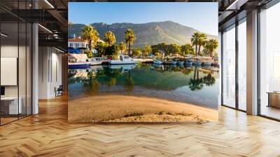 Azmak River view in Akyaka Village of Turkey Wall mural