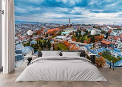 Beyazit Tower and Istanbul University view in Istanbul Wall mural