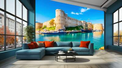 Kyrenia Castle view in Northern Cyprus Wall mural