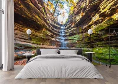 Starved Rock State Park view in Illinois of USA Wall mural