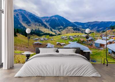 The Plateau of Kocabey Village on the Artvin - Ardahan road Wall mural