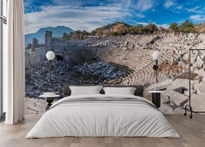 The Theatre of Termessos Ancient City, Turkey Wall mural