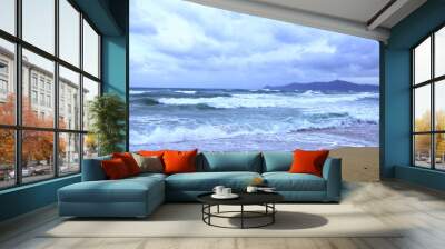 blue sea in north of morocco Wall mural