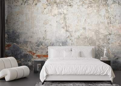 grunge cracked brick stucco wall Wall mural