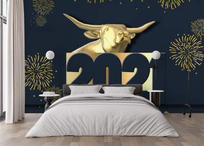 2021 Chinese new year Wall mural