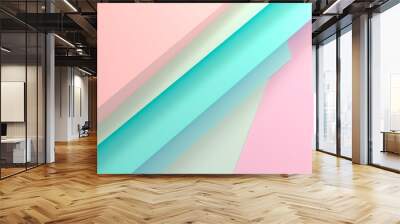 pastel abstract background with a soft minimalistic patter  Wall mural