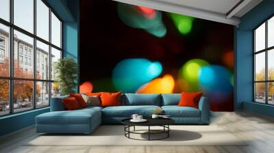 Christmas light boca colors Wall mural