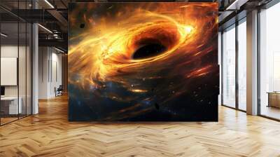 Black hole in the space Wall mural