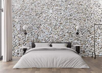 White pebble Wall mural