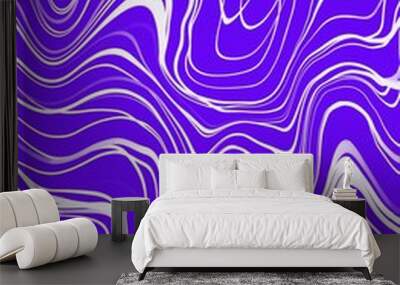 White laines on dark purple background. Illustration for background and wallpaper. Wall mural