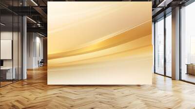 Abstract gold background and square and dynamic waves modern background.  Wall mural