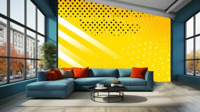 Abstract yellow and black background.  wave element for design. Digital frequency track equalizer. Stylized line art background. Colorful shiny wave with lines. Wall mural